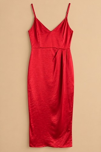 About satin midi - satin, dress
